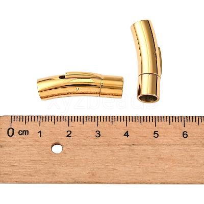 304 Stainless Steel Bayonet Clasps LS-STAS-I013-6mm-G-1