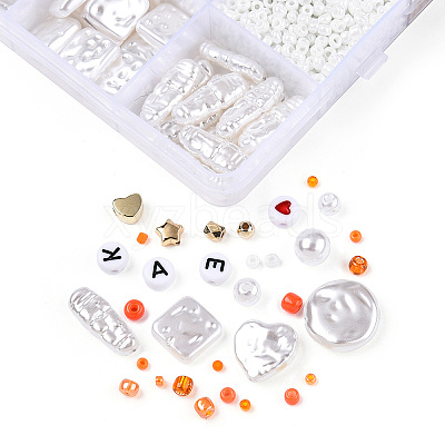 DIY 24 Style Acrylic & ABS Beads Jewelry Making Finding Kit DIY-NB0012-02G-1