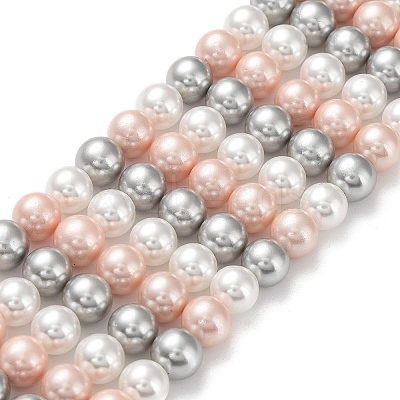 Shell Pearl Bead Strands X-BSHE-L017-20-1