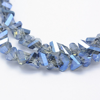 Electroplate Glass Beads Strands EGLA-J143-B-FR01-1