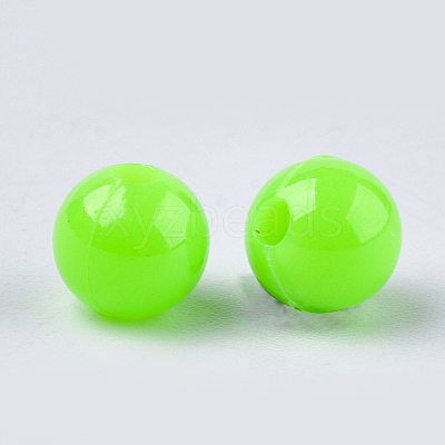 Opaque Plastic Beads KY-T005-6mm-609-1