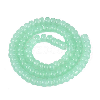 Imitation Jade Glass Beads Strands GLAA-NH0002-A01-B02-1
