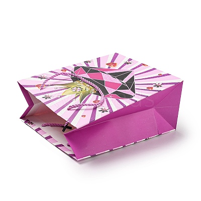 4 Colors Valentine's Day Love Paper Gift Bags CARB-D014-01G-1