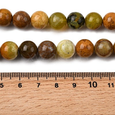 Natural Green Opal Beads Strands G-K245-A17-A05-01-1