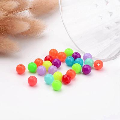 Fluorescent Acrylic Beads X-MACR-R517-8mm-M-1