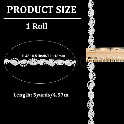 Polyester Lace Ribbon OCOR-WH20001-83A-1