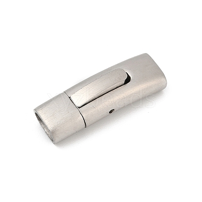 304 Stainless Steel Snap Lock Clasps STAS-U055-02E-P-1