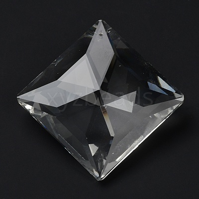 Transparent Glass Pendants GLAA-R223-05B-1