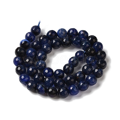Dyed & Heated Natural Dragon Veins Agate Beads Strands G-P539-A01-11-1