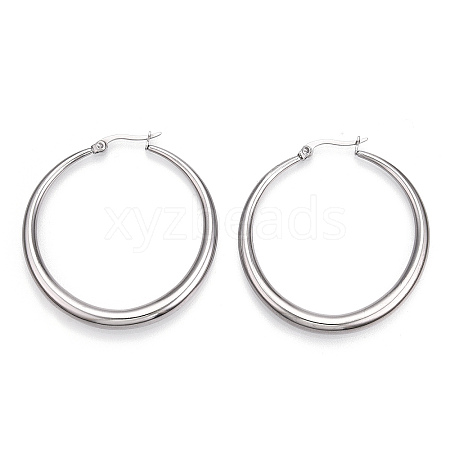 201 Stainless Steel Big Hoop Earrings for Women EJEW-N052-04D-01-1