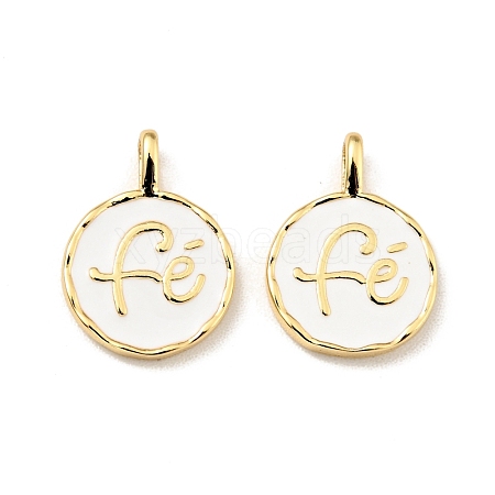 Brass Enamel Charms KK-G416-57G-01-1