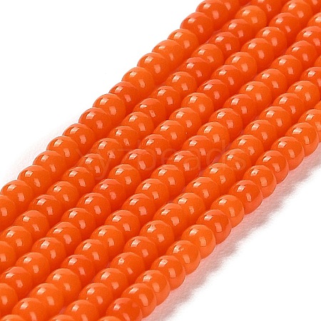 Imitation Jade Glass Beads Strands GLAA-K062-A01-07-1