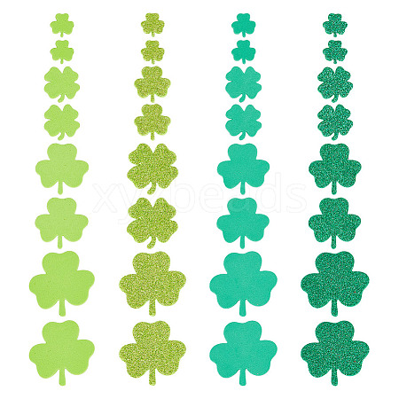 500Pcs Saint Patrick's Day Clover Foam Sticker DIY-WH0430-457-1