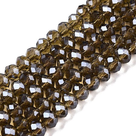Electroplate Glass Beads Strands EGLA-A034-T6mm-A09-1
