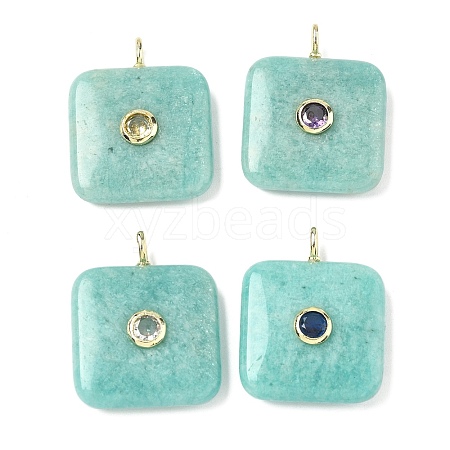 Natural Amazonite Pendants G-H318-02G-05-1