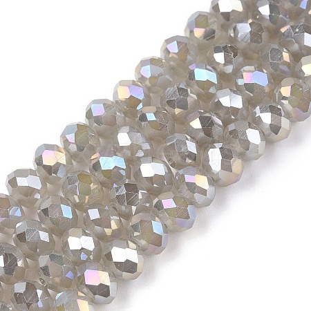 Electroplate Glass Beads Strands EGLA-A044-J6mm-B10-1