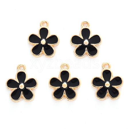 Alloy Enamel Charms X-ENAM-R059-02D-RS-1