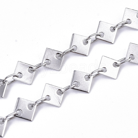 Tarnish Resistant 304 Stainless Steel Link Chains CHS-S006-JN948-1-1