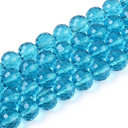 Transparent Glass Bead Strands GLAA-R095-12mm-23-1