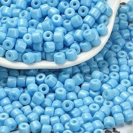 Baking Paint Pearlized Glass Seed Beads SEED-C001-04A-08-1