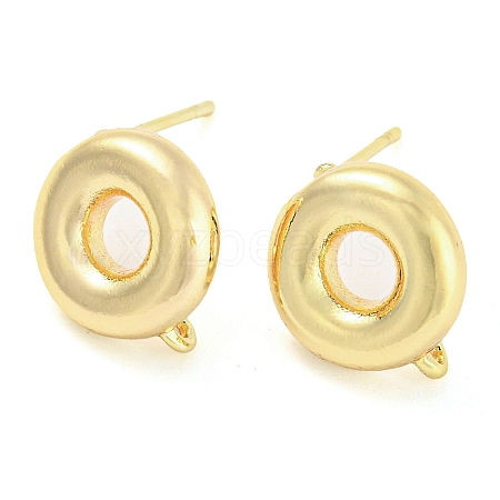 Brass Stud Earring Finding KK-L208-52G-1
