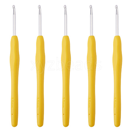 TPR Handle Aluminum Crochet Hook Needles TOOL-TA0001-13D-1