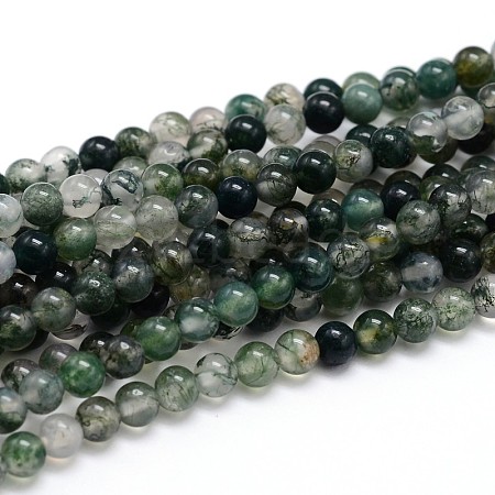 Natural Gemstone Round Bead Strands X-G-J303-07-8mm-1