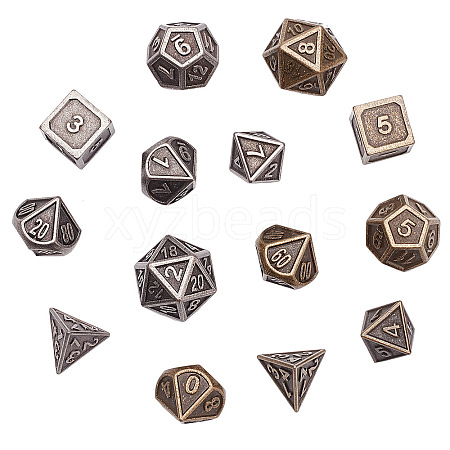 Gorgecraft Alloy Dice AJEW-GF0001-47-1