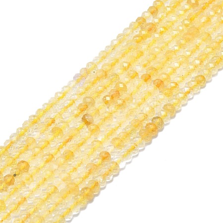 Natural Citrine Beads Strands G-F715-091-1