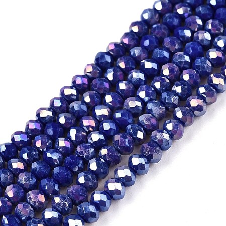 Electroplate Glass Beads Strands LS-EGLA-A044-P2mm-B07-1