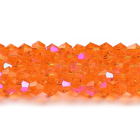 Transparent Electroplate Glass Beads Strands LS-EGLA-A039-T3mm-L11-1