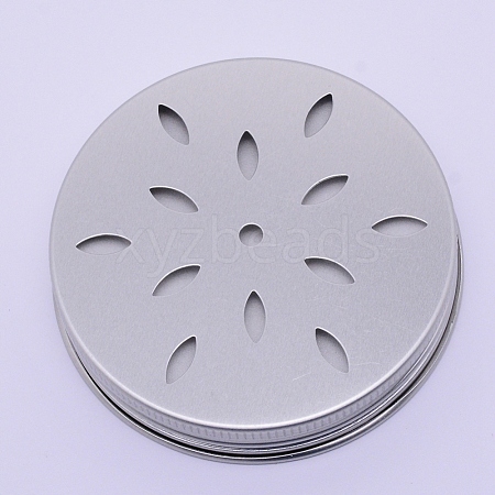 Aluminium Hollow Candle Lids AJEW-WH0126-32B-1