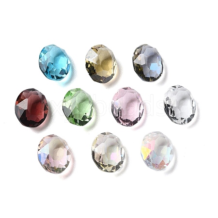 Transparent Glass Rhinestone Cabochons RGLA-B003-04A-1