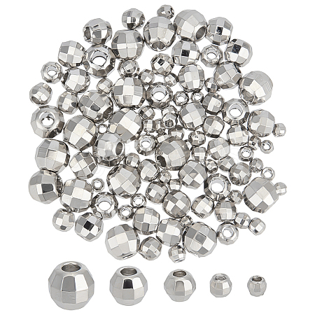 100Pcs 5 Styles Brass Beads KK-PH0013-91-1