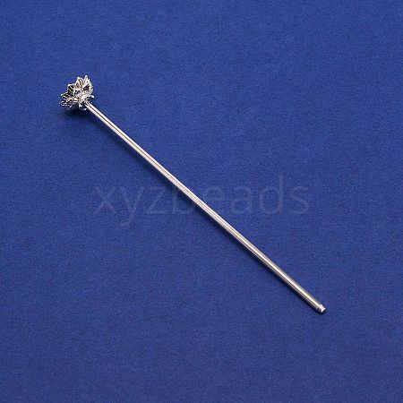 Rack Plating Alloy Hair Stick Findings FIND-WH0247-03B-S-1