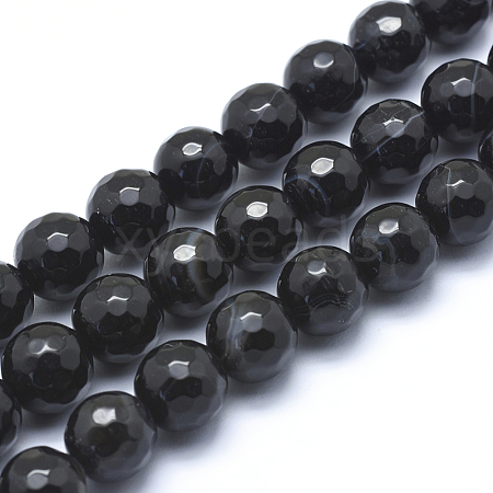 Natural Agate Beads G-J371-08-12mm-1