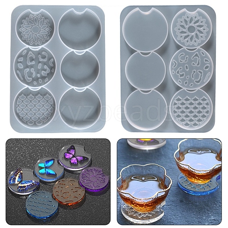 DIY Cup Mat Silicone Molds DIY-B035-12-1