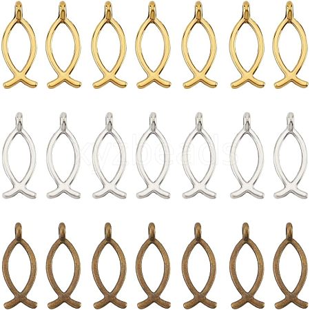  90Pcs 15 Style Zinc Alloy & Alloy Pendants FIND-NB0001-62-1