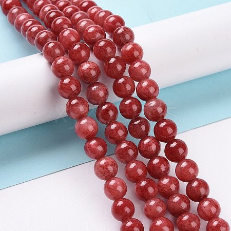 Natural Persian Jade Beads Strands G-D434-8mm-08-1