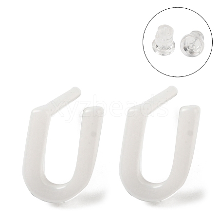 Hypoallergenic Bioceramics Zirconia Ceramic Stud Earrings EJEW-F340-04U-1