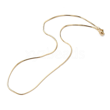 Brass Snake Chain Necklaces NJEW-I247-03G-1