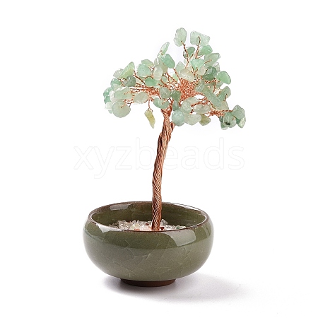 Natural Green Aventurine Chips Tree Display Decorations PW23051678531-1