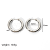 Simple and Elegant Stainless Steel Ring Hoop Earrings for Fashionistas YS1475-8-1