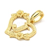 Heart Brass Pendants KK-I714-04G-J-2