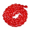 Transparent Imitation Jade Glass Beads Strands GLAA-N005-T10mm-D12-2