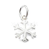 925 Sterling Silver Christmas Snowflake Charms STER-M119-16S-1
