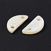 Natural Freshwater Shell Connector Charms SHEL-H001-11-3