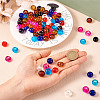 Craftdady 88pcs 8 colors Glass European Beads GLAA-CD0001-10-14