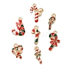 Christmas Theme Alloy Enamel Pendants FIND-M039-01F-1