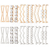 GOMAKERER 12 Pairs 12 Style Alloy Shoe Lace Decoration FIND-GO0001-09-1